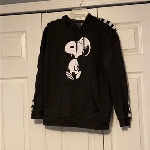 snoopy checkered hoodie
